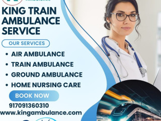 King Train Ambulance in Ranchi has ICU like comfort service