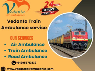 Vedanta ensures that the patient is provided with the best possible comfort with a train ambulance in Mumbai
